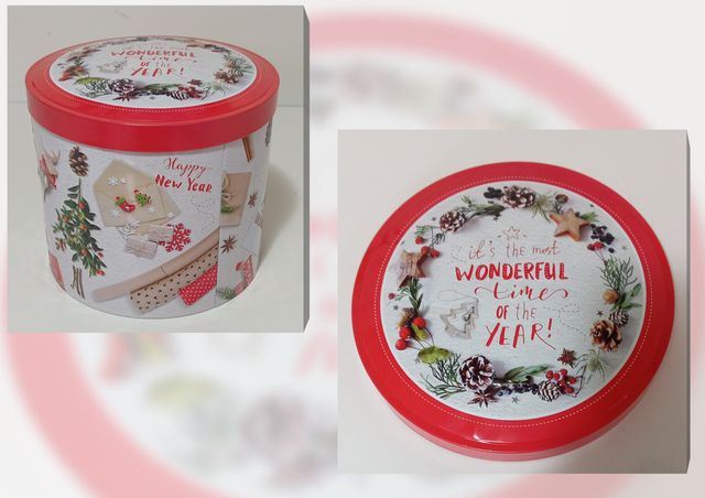 Barattolo Latta Balocco Natale Wonderful Times