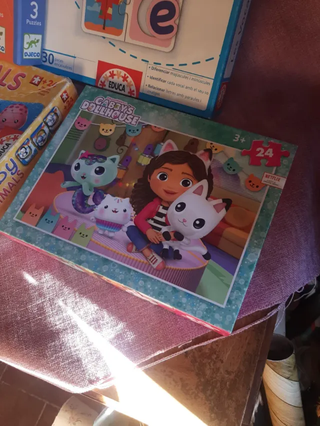 Lote 4 Puzzles Infantiles Educa Djeco