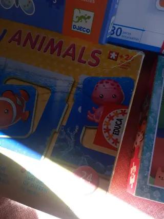 Lote 4 Puzzles Infantiles Educa Djeco