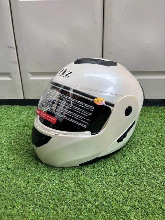 Casco Moto Modular ORZ Blanco
