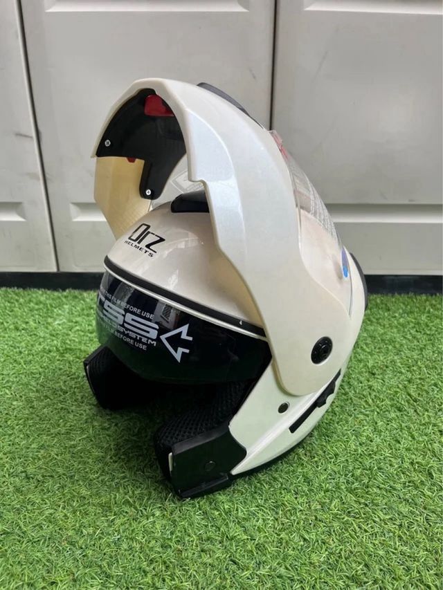 Casco Moto Modular ORZ Blanco