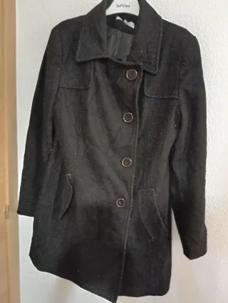 Chaquetón mujer negro