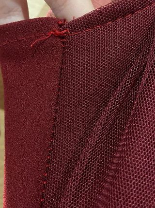 Vestido de fiesta burdeos