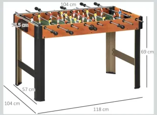 Futbolín HOMCOM madera +7 años