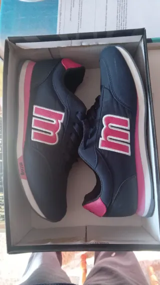 Zapatillas Mustang Mujer Azul y Rosa