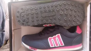 Zapatillas Mustang Mujer Azul y Rosa