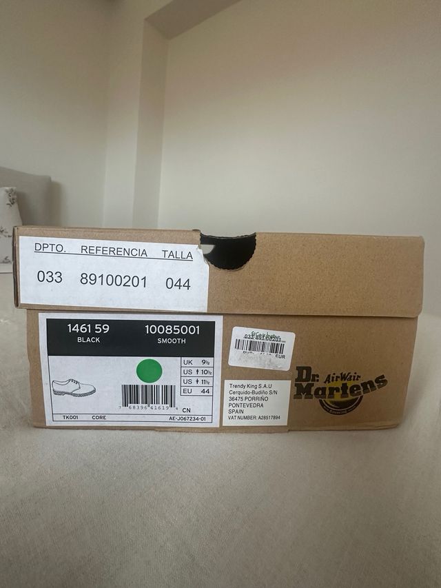 Dr. Martens 1461 Zapatos Negros Nuevos