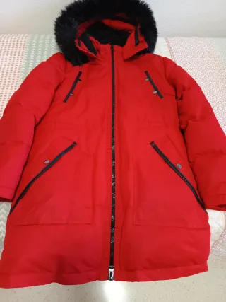 Anorak rojo mujer