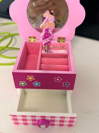 Joyero musical para niña con figura de princesa