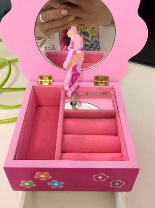 Joyero musical para niña con figura de princesa