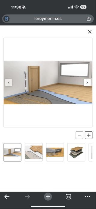 Pack suelo radiante parquet/laminado