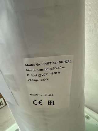 Pack suelo radiante parquet/laminado