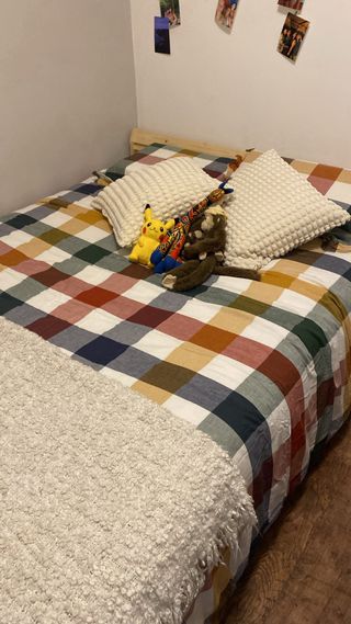 estructura de cama i somier de laminas ikea