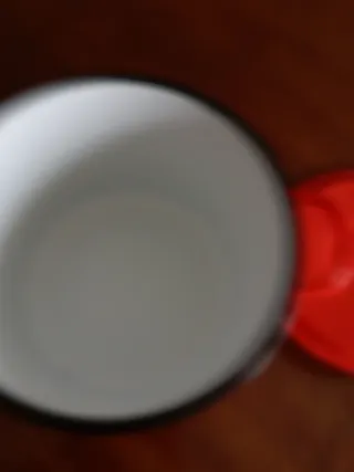 Pentola smaltata vintage arancione