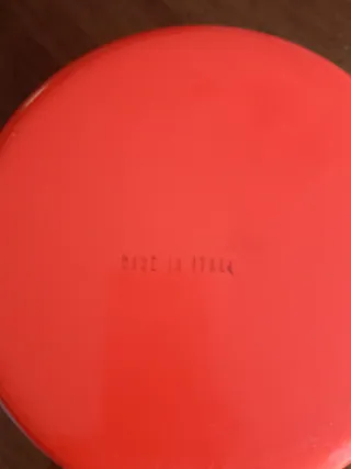 Pentola smaltata vintage arancione