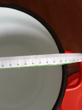 Pentola smaltata vintage arancione