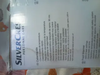 Silver Crest Calientapiés Eléctrico