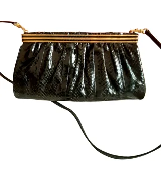 Bolso Serpiente Negro 70s Divino