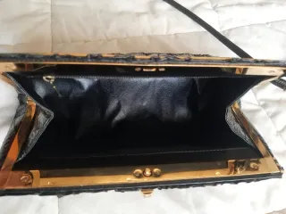 Bolso Serpiente Negro 70s Divino