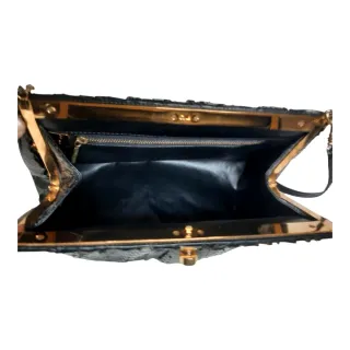 Bolso Serpiente Negro 70s Divino