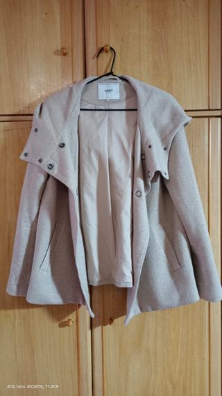 Abrigo ONLY Paño Beige Talla L