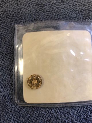 La moneta d'oro più piccola del mondo