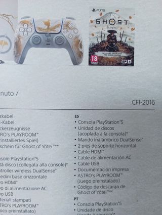 Consola PlayStation 5 ed. limitada Ghost of Yotei