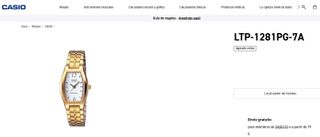 Reloj Casio Mujer Collection Vintage Dorado