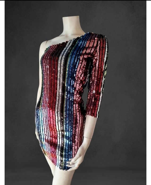 Vestido lentejuelas Green Coast NUEVO