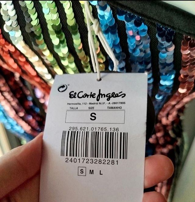 Vestido lentejuelas Green Coast NUEVO