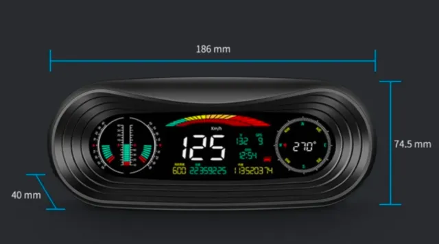 Inclinómetro GPS velocímetro Multifunción