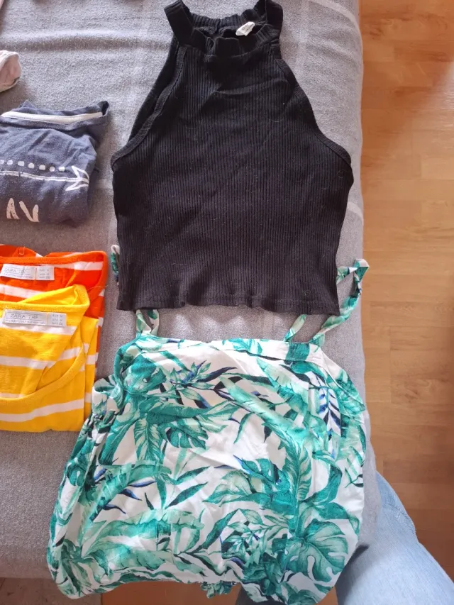 Lote 10 camisetas y tops niña