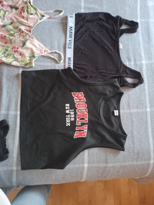 Lote 10 camisetas y tops niña