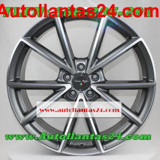 Juego de 4 llantas rs420 Grey metal 18 pul