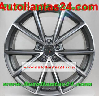 Juego de 4 llantas rs420 Grey metal 18 pul