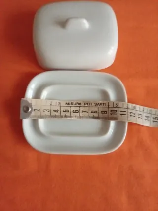 Porta burro Porcellana Bianca