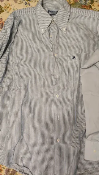 Lotto 2 Camicie Uomo Righe e Tinta Unita