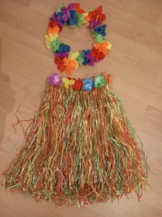 Disfraz Hawaiano Collar y Falda