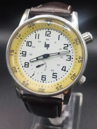 Reloj LIP Hombre Plata y Amarillo