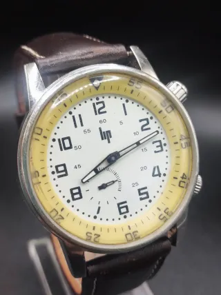 Reloj LIP Hombre Plata y Amarillo