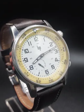 Reloj LIP Hombre Plata y Amarillo