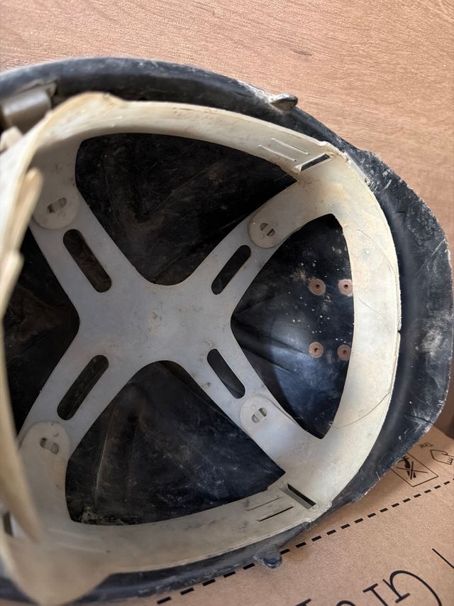 Casco de minero antiguo