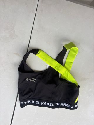 Sujetador deportivo M negro