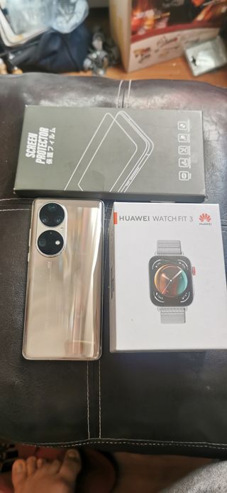 Huawei P50 Pro + Protezione Schermo + Watch Fit 3