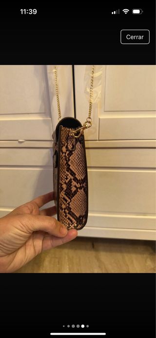 Bolso Harrods piel serpiente