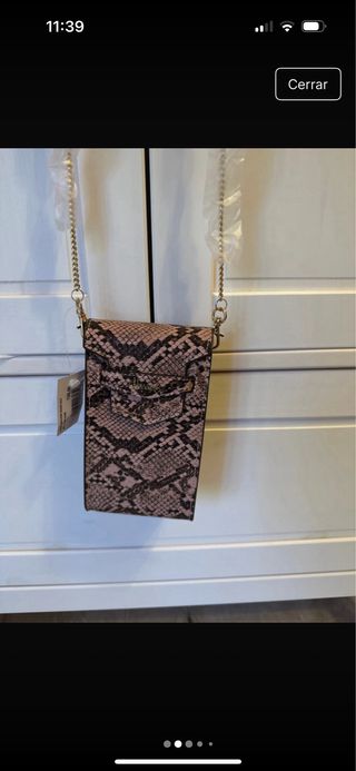 Bolso Harrods piel serpiente
