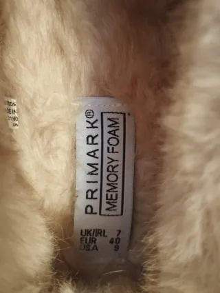 Botas calentitas pelo Primark Talla 40 Beige claro