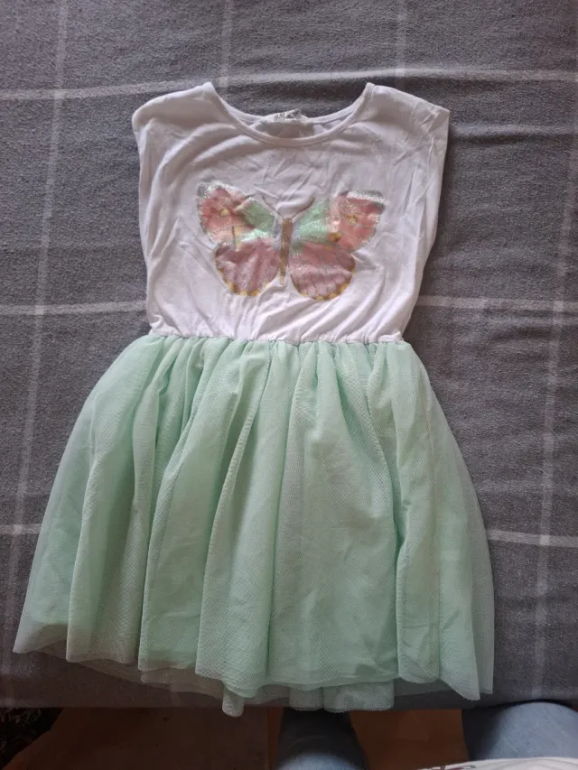 Vestido niña tul mariposa 9 a 10 años