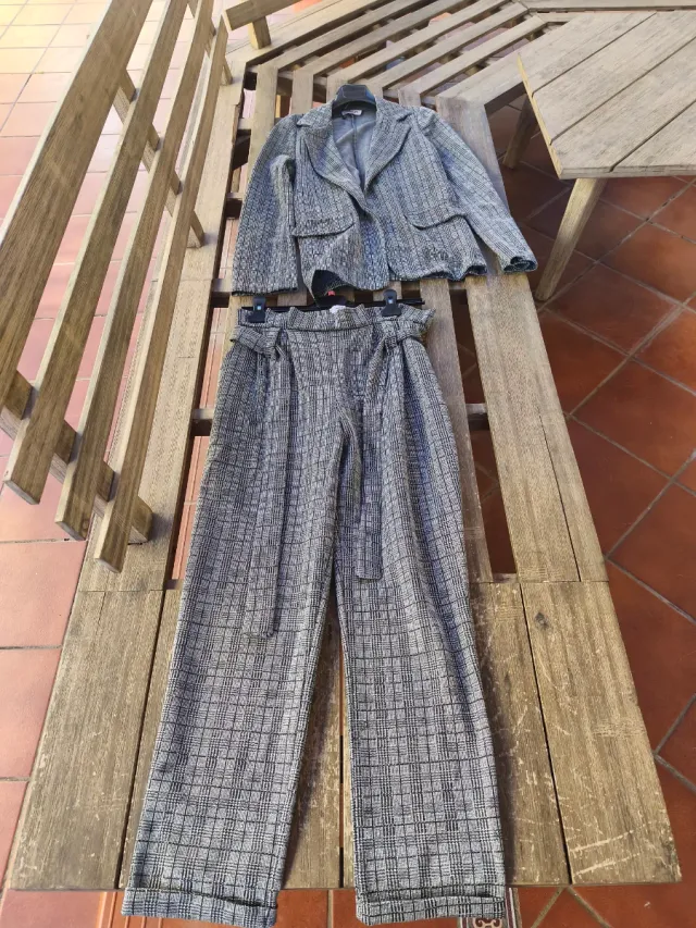 Traje de chaqueta a cuadros