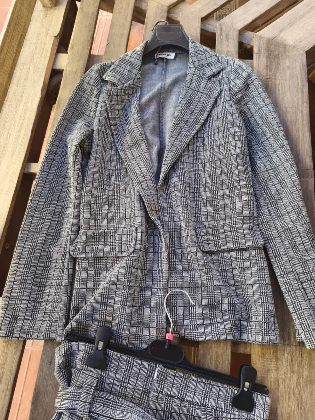 Traje de chaqueta a cuadros